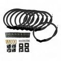 Scott Performance - Fiberglass Sleeved Spark Plug Wire Kit 30 OHM  - Black - SPW-PS-K45-1