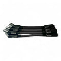 Scott Performance - Chevy LS Short 525 Crate Over Valve Cover 30 OHM Fiberglass Sleeved Spark Plug Wire Set  - Black - SPW-PS-525S-1
