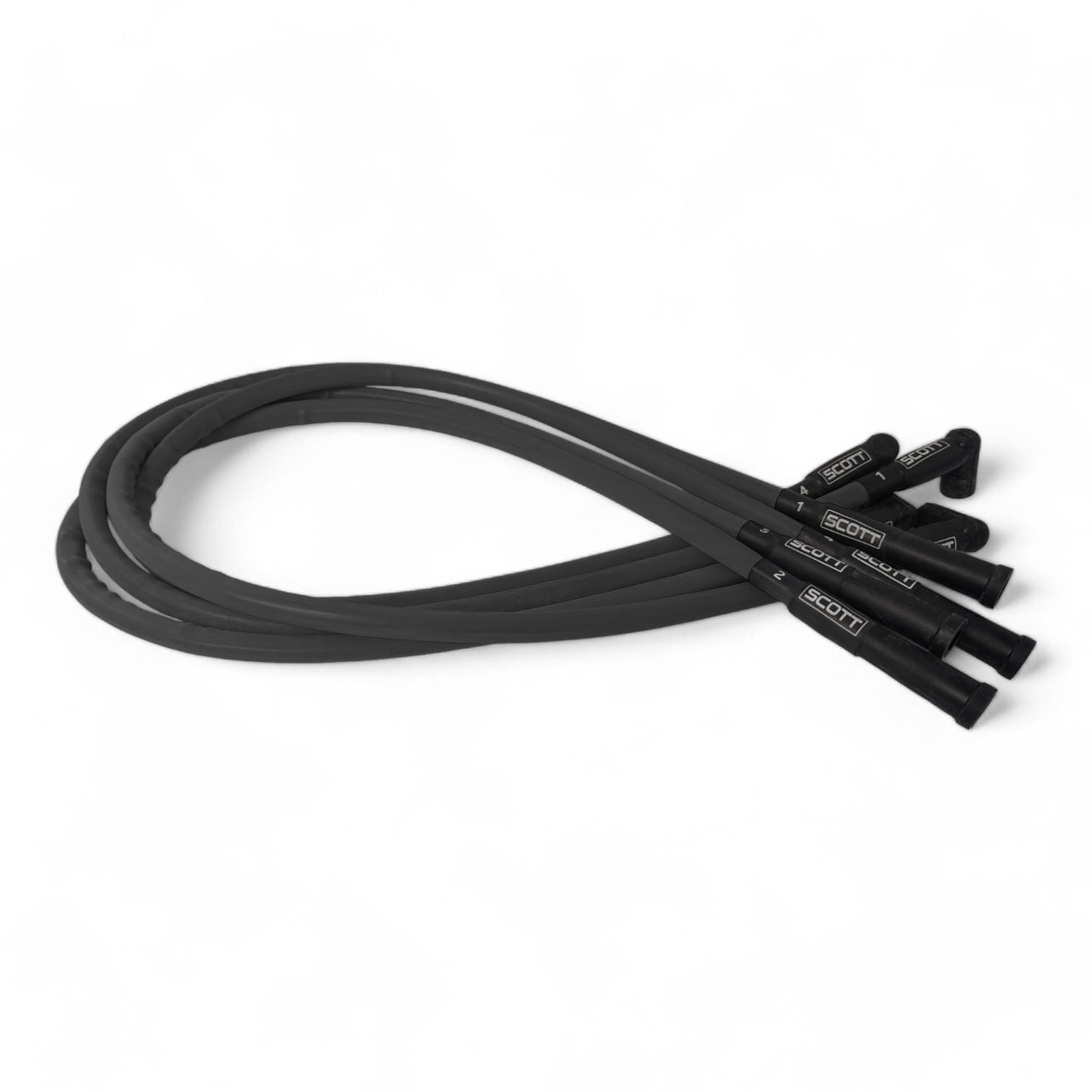 Scott Performance - Ford 2.3L 300 OHM Plug Set  - Black - SPW300-CH-23-1