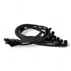 Scott Performance - Chevy LS Long 525 Crate Around Rear Under Header 30 OHM Fiberglass Sleeved Spark Plug Wire Set  - Black - SPW-PS-525L-R-1