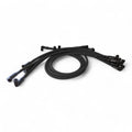 Scott Performance - Small Block Chevy 604 Crate Under Header 30 OHM Fiberglass Sleeved Spark Plug Wire Set  - Black - SPW-PS-604-1