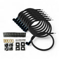 Scott Performance - Fiberglass Sleeved Spark Plug Wire Kit 30 OHM  - Black - SPW-PS-K90-1