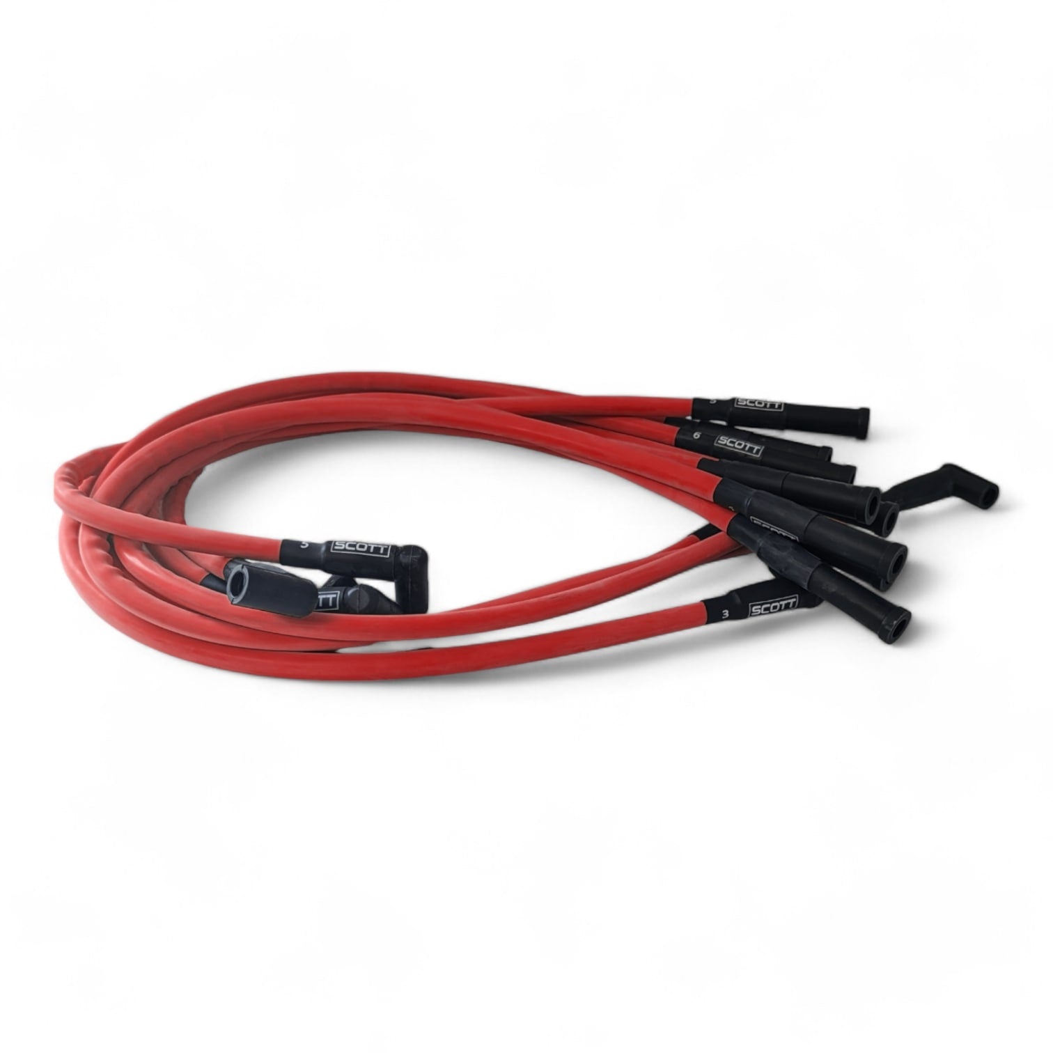 Scott Performance - Small Block Dodge 300 OHM Plug Set  - Red - SPW300-CH-660-2