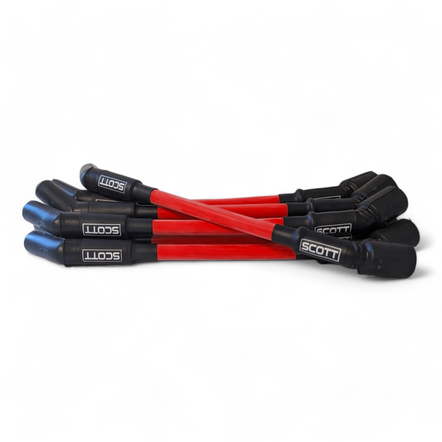 Scott Performance - Chevy Ls Truck 300 OHM Plug Set  - Red - SPW300-CH-LS-T-2
