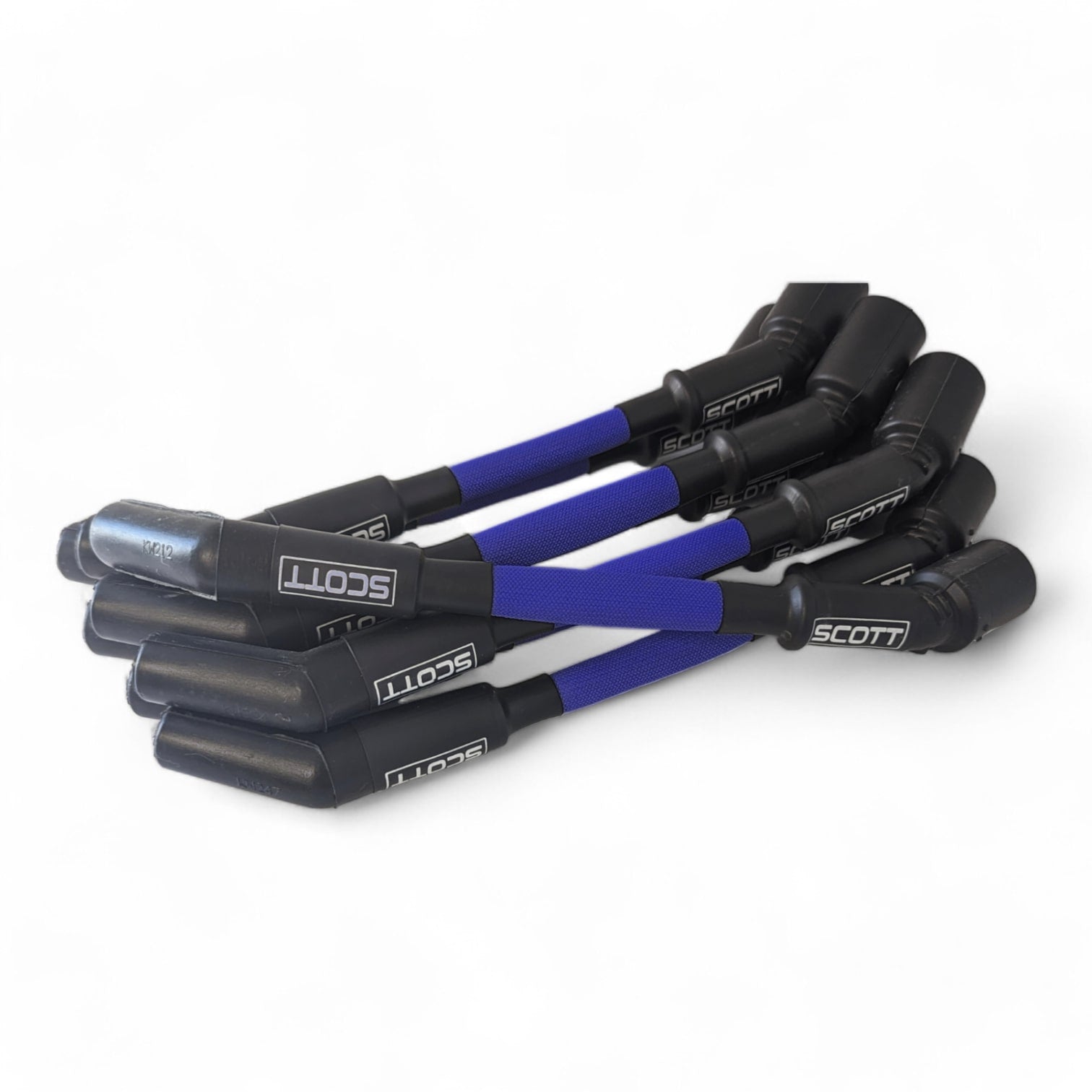 Scott Performance - Chevy LS-LT-Gen5 30 OHM Fiberglass Sleeved Spark Plug Wire Set  - Blue - SPW-PS-LT-GEN5-3