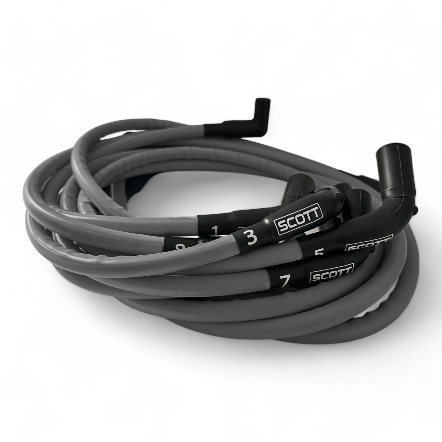 Scott Performance - Chevy Ls Long 525 Crate Around Rear Under Header 300 OHM Plug Set  - Gray - SPW300-CH-525L-R-3