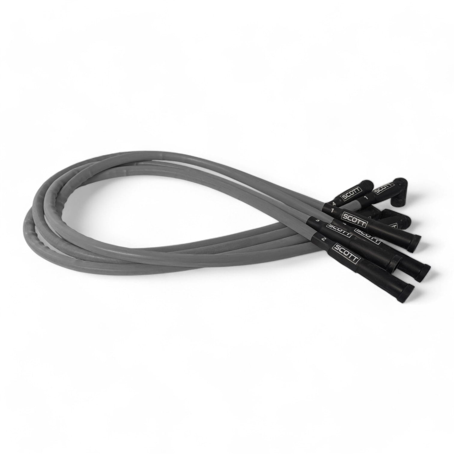 Scott Performance - Ford 2.3L 300 OHM Plug Set  - Gray - SPW300-CH-23-3