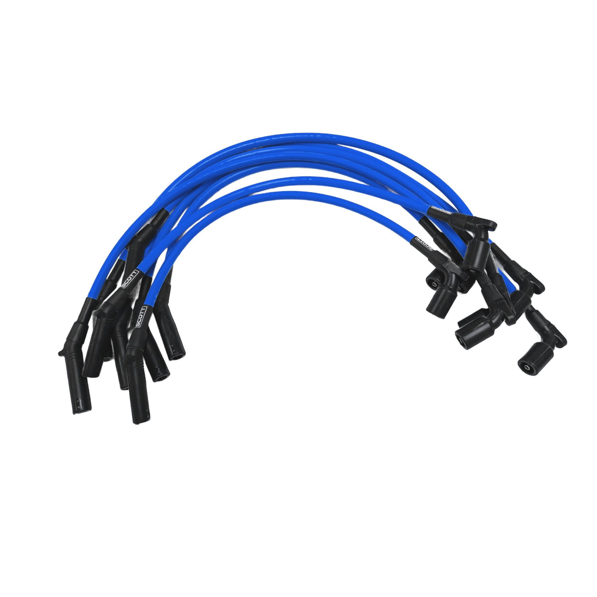 496 Mercruiser Spark Plug Wires - High Performance Low Ohm, 10mm Silicone Sleeved
