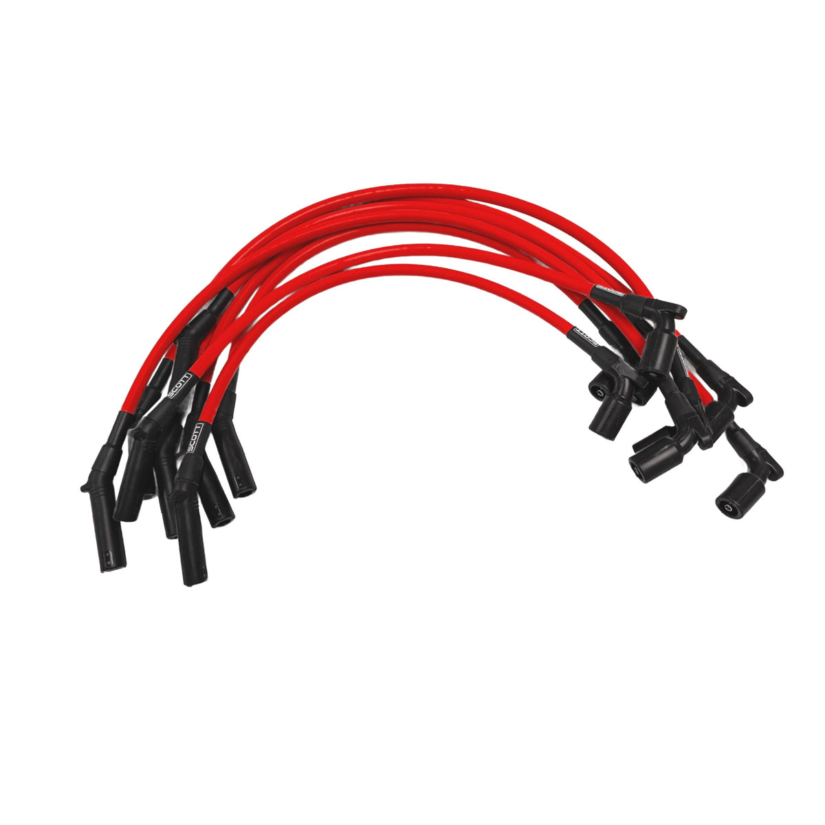 496 Mercruiser Spark Plug Wires - High Performance Low Ohm, 10mm Silicone Sleeved