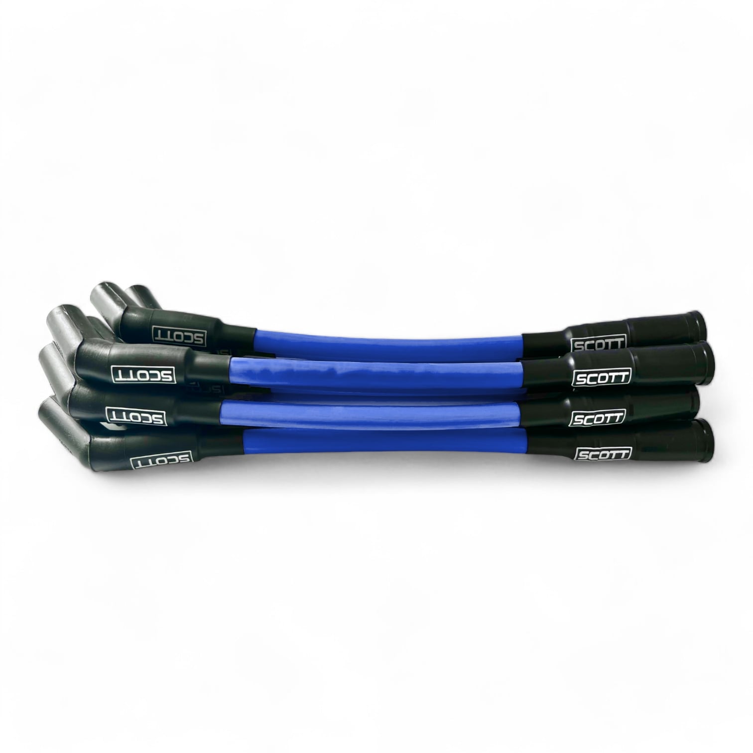 Scott Performance - Chevy Ls Short 525 Crate Over Valve Cover 300 OHM Plug Set  - Blue - SPW300-CH-525S-4