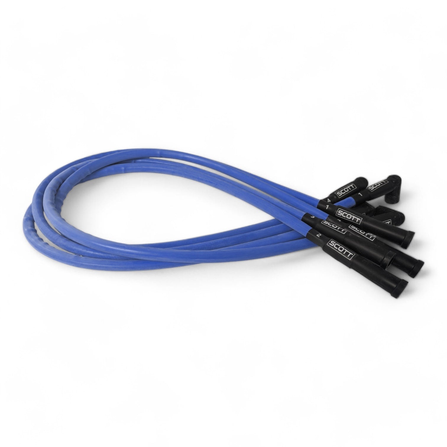 Scott Performance - Ford 2.3L 300 OHM Plug Set  - Blue - SPW300-CH-23-4
