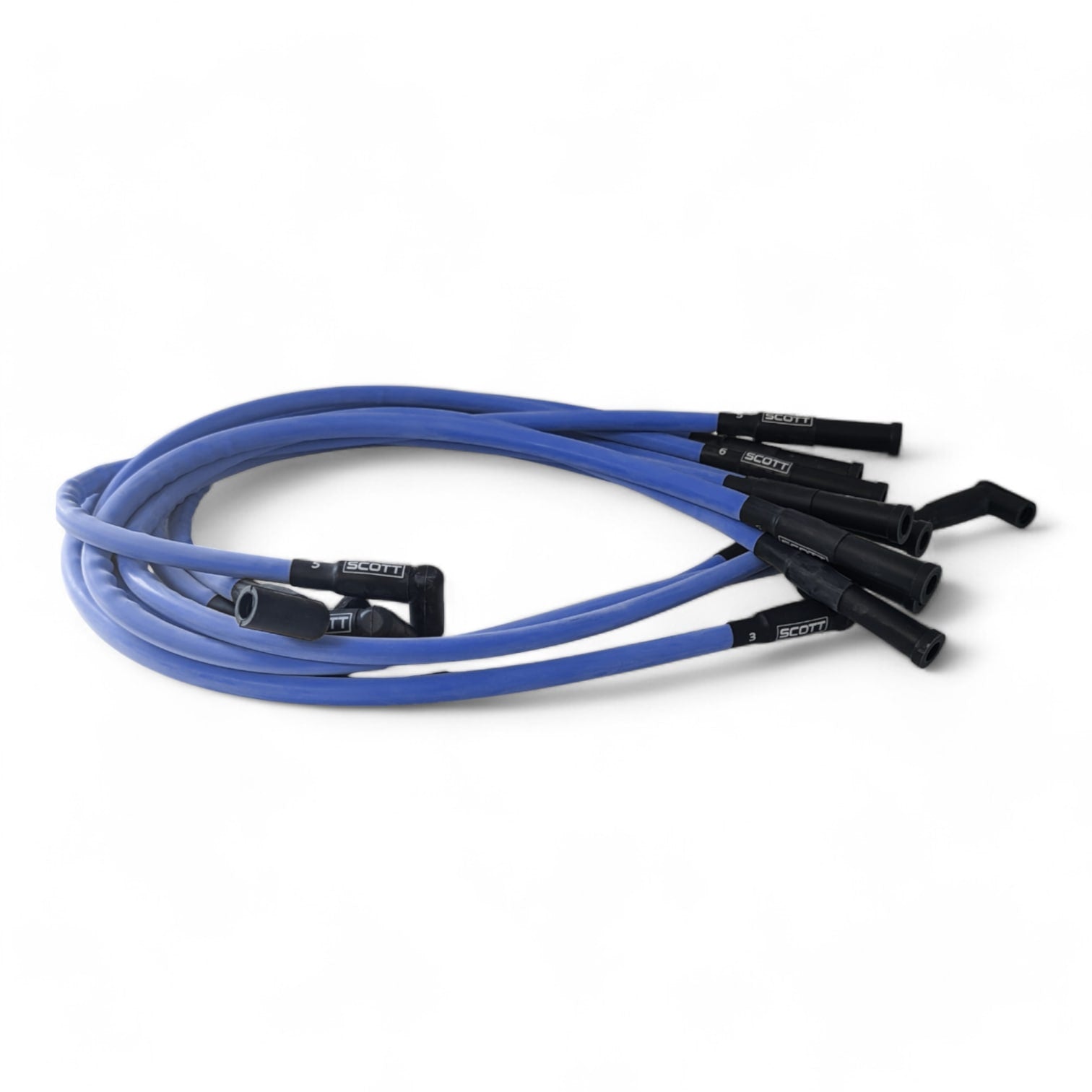 Scott Performance - Small Block Dodge 300 OHM Plug Set  - Blue - SPW300-CH-660-4