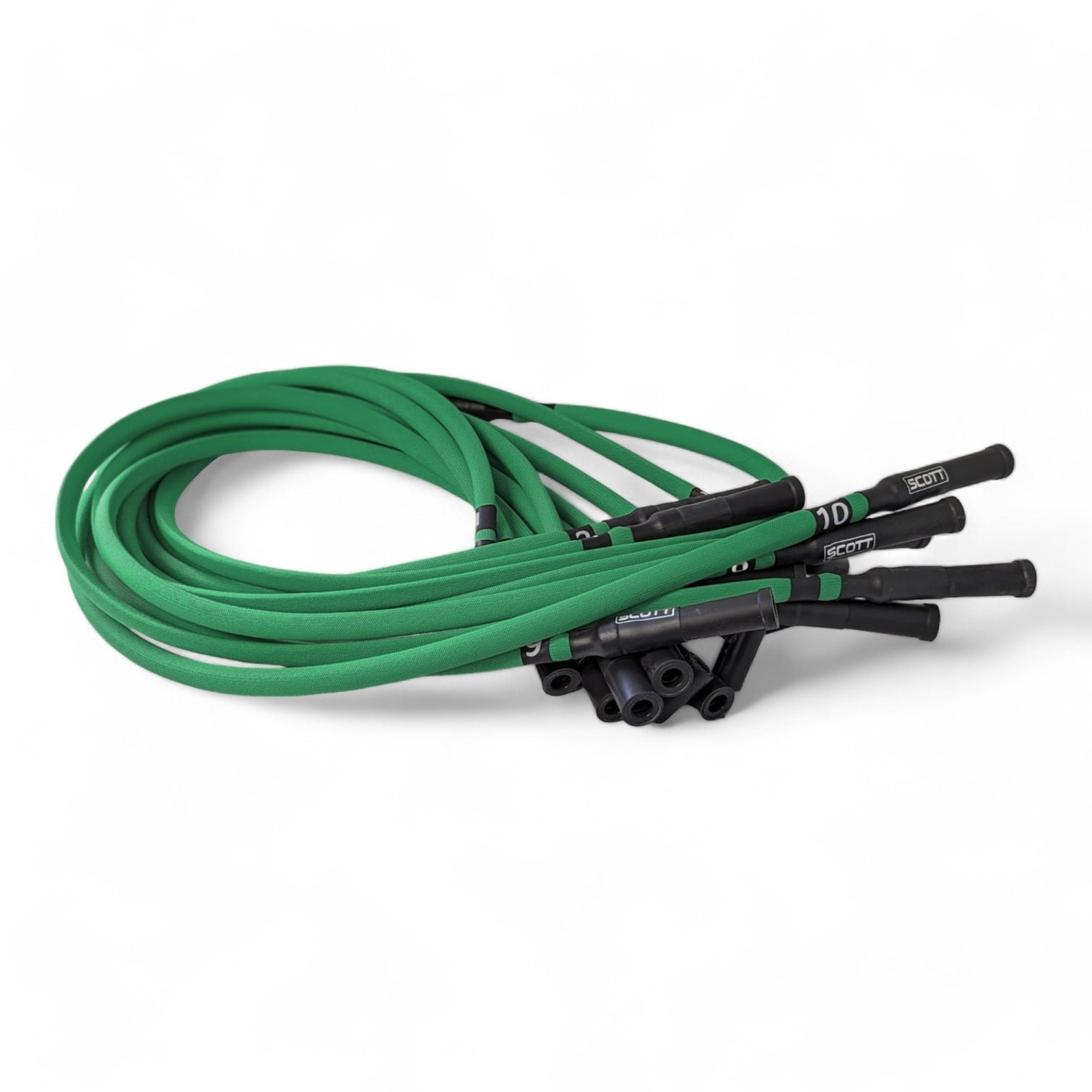 Scott Performance - Dodge Viper Gen3 30 OHM Fiberglass Sleeved Spark Plug Wire Set  - Green - SPW-PS-690-III-4