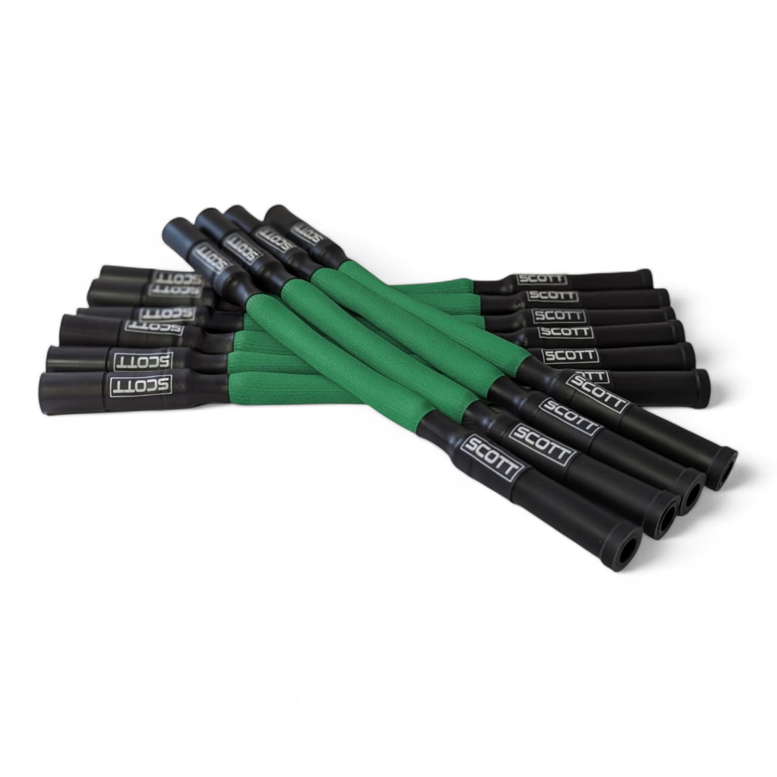 Scott Performance - Dodge Viper Gen4/5 30 OHM Fiberglass Sleeved Spark Plug Wire Set  - Green - SPW-PS-690-IV/V-4