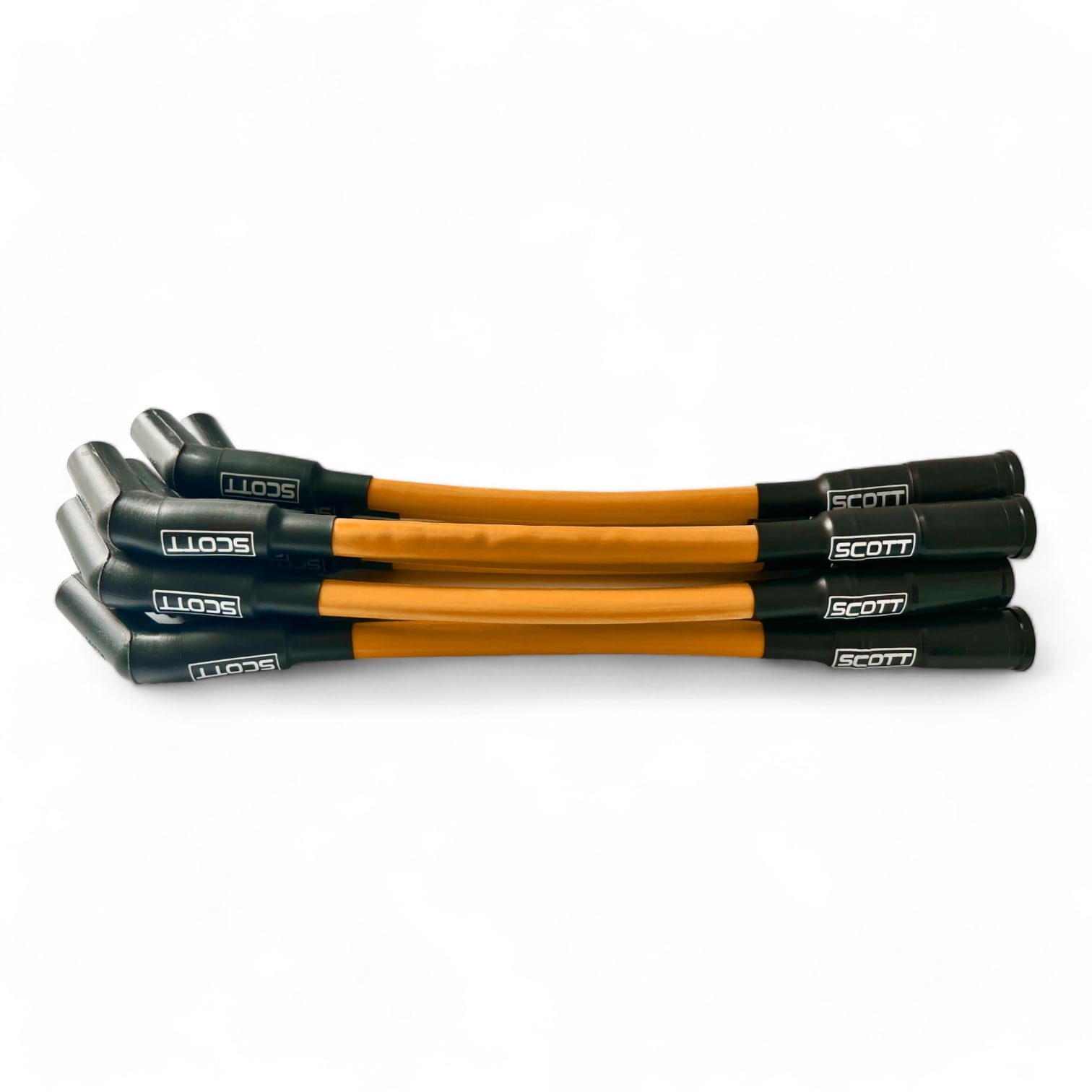 Scott Performance - Chevy Ls Short 525 Crate Over Valve Cover 300 OHM Plug Set  - Orange - SPW300-CH-525S-5