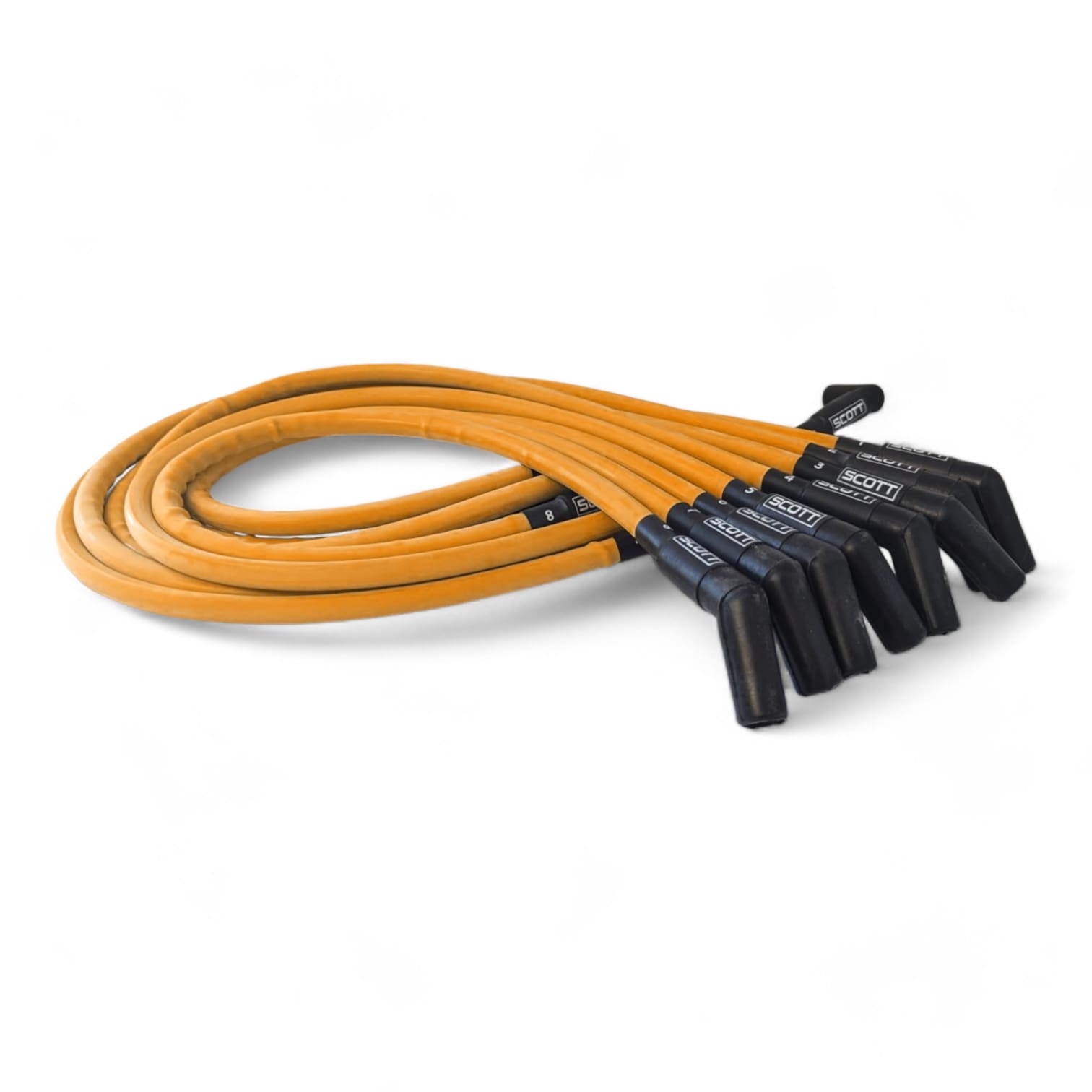 Scott Performance - Big Block Ford Over Valve Cover 300 OHM Plug Set  - Orange - SPW300-CH-429-5