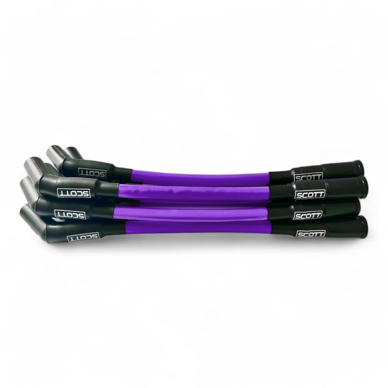 Scott Performance - Chevy Ls Short 525 Crate Over Valve Cover 300 OHM Plug Set  - Purple - SPW300-CH-525S-6