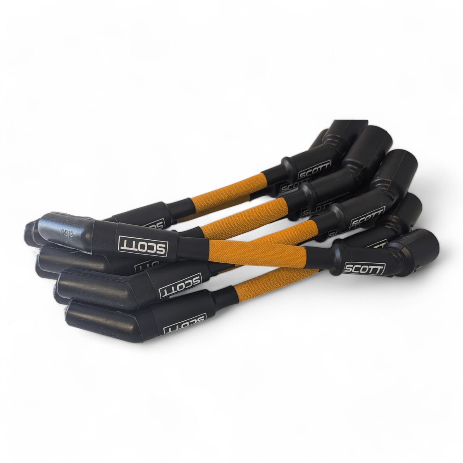 Scott Performance - Chevy LS-LT-Gen5 30 OHM Fiberglass Sleeved Spark Plug Wire Set  - Orange - SPW-PS-LT-GEN5-6