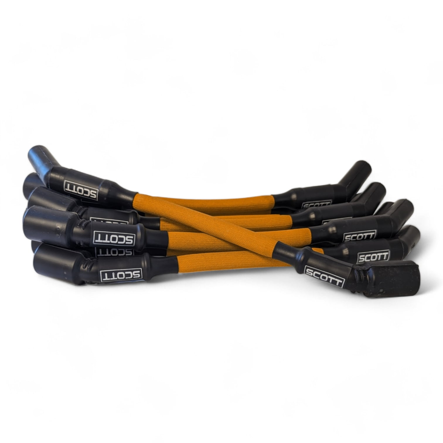 Scott Performance - Chevy LS Truck 30 OHM Fiberglass Sleeved Spark Plug Wire Set  - Orange - SPW-PS-LS-T-6