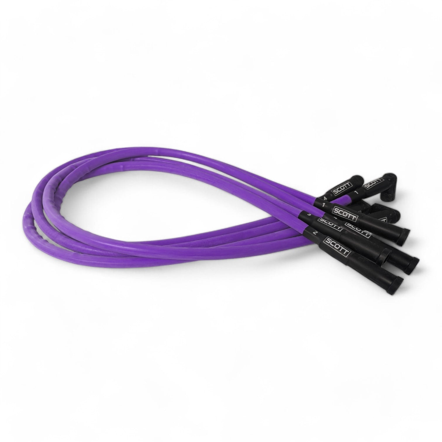 Scott Performance - Ford 2.3L 300 OHM Plug Set  - Purple - SPW300-CH-23-6