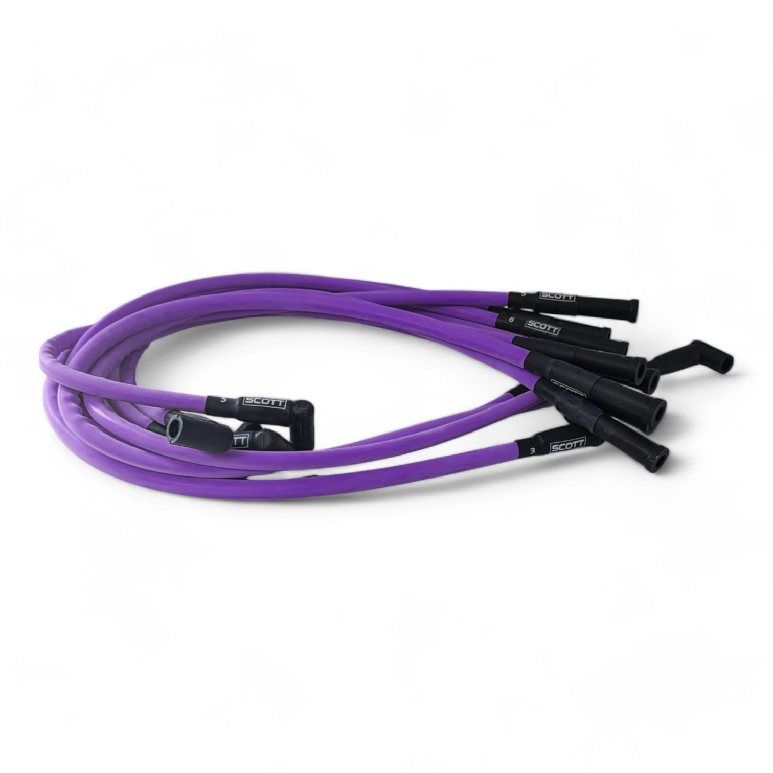 Scott Performance - Small Block Dodge 300 OHM Plug Set  - Purple - SPW300-CH-660-6