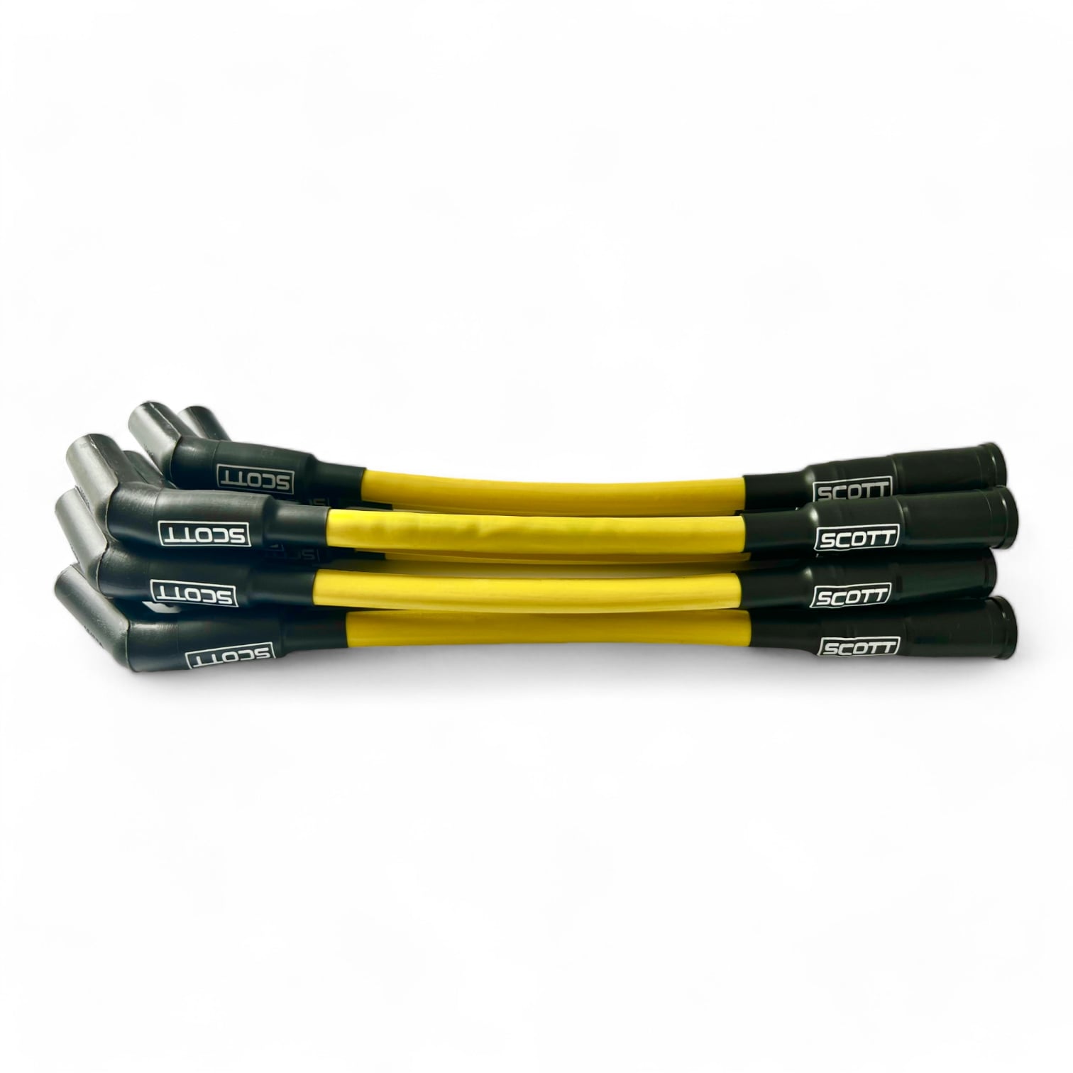 Scott Performance - Chevy Ls Short 525 Crate Over Valve Cover 300 OHM Plug Set  - Yellow - SPW300-CH-525S-7