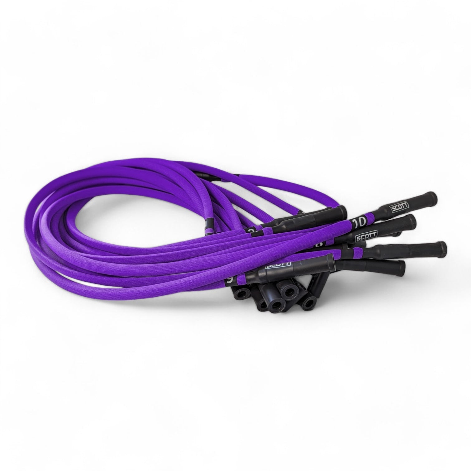 Scott Performance - Dodge Viper Gen3 30 OHM Fiberglass Sleeved Spark Plug Wire Set  - Purple - SPW-PS-690-III-7