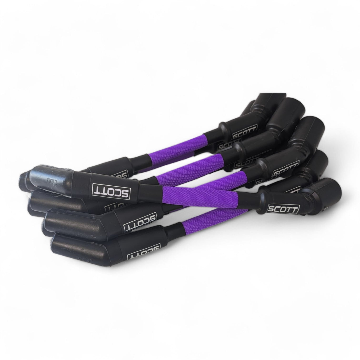 Scott Performance - Chevy LS-LT-Gen5 30 OHM Fiberglass Sleeved Spark Plug Wire Set  - Purple - SPW-PS-LT-GEN5-7