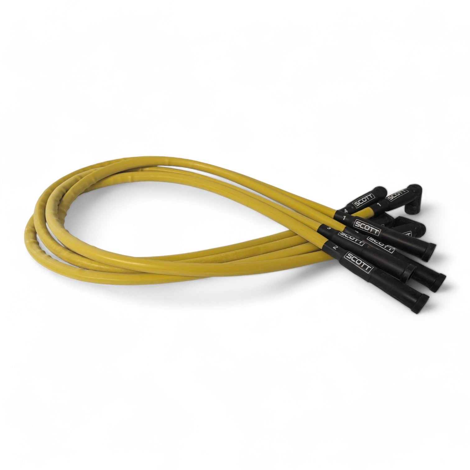 Scott Performance - Ford 2.3L 300 OHM Plug Set  - Yellow - SPW300-CH-23-7