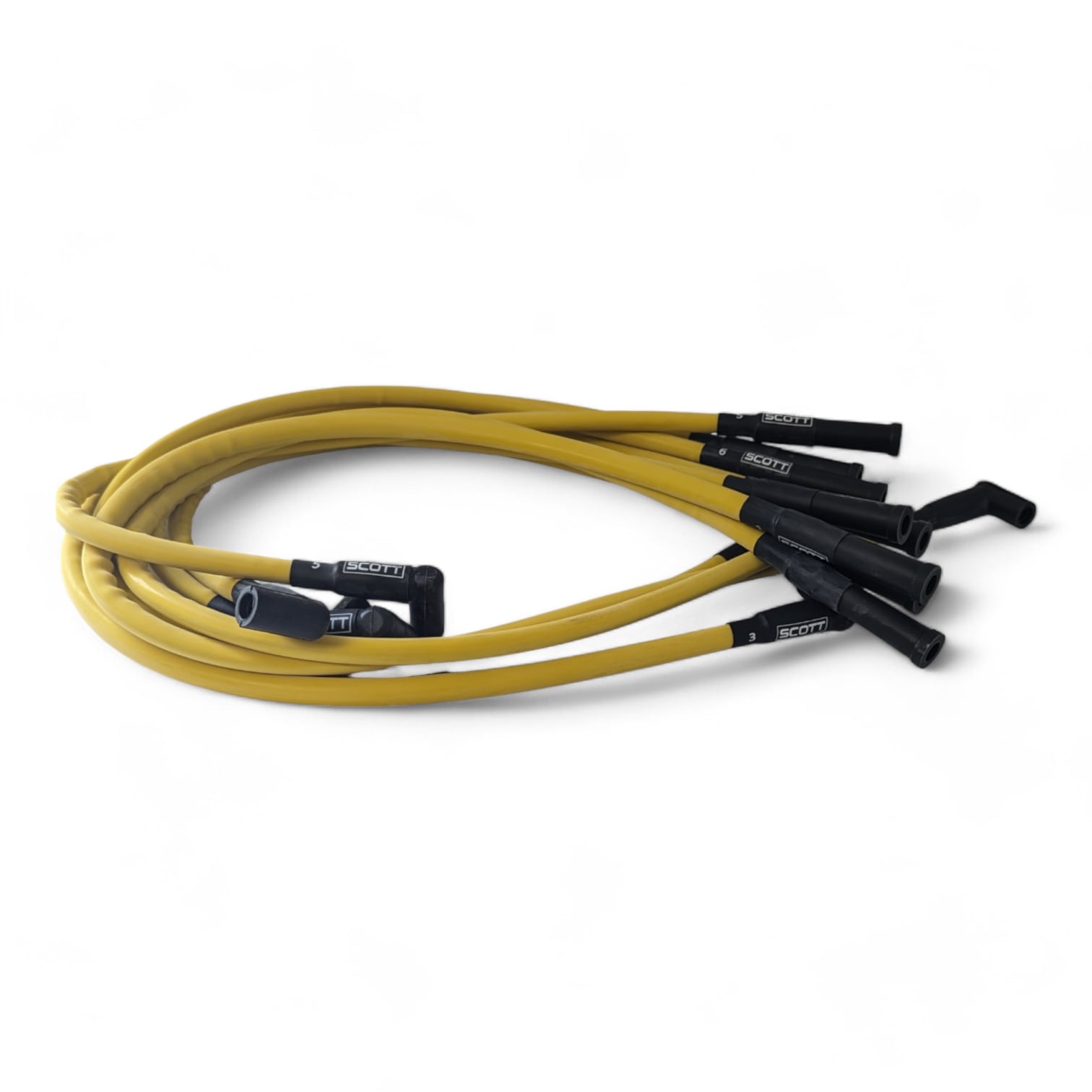 Scott Performance - Small Block Dodge 300 OHM Plug Set  - Yellow - SPW300-CH-660-7