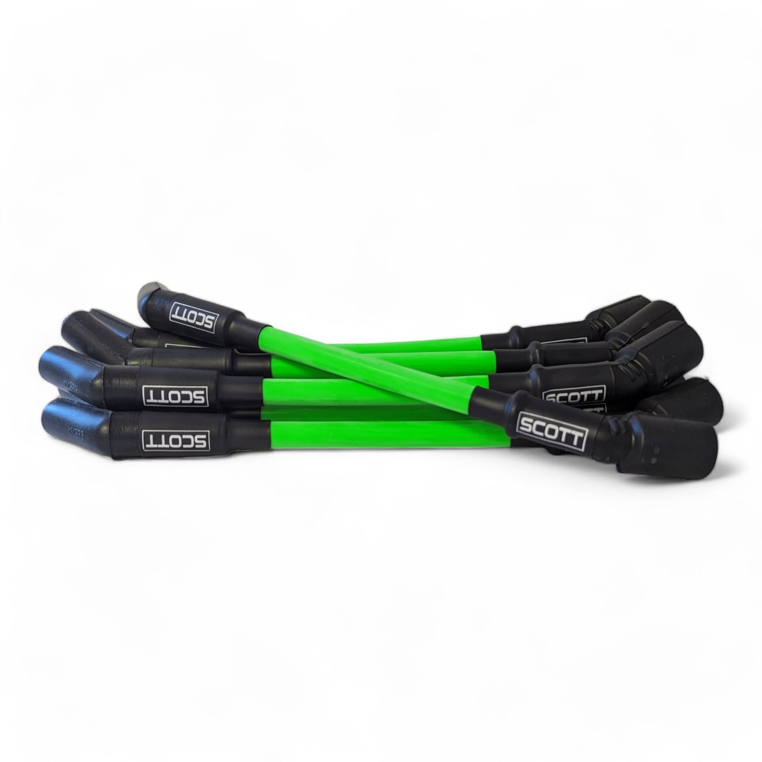 Scott Performance - Chevy Ls Truck 300 OHM Plug Set  - Fluorescent Green - SPW300-CH-LS-T-8