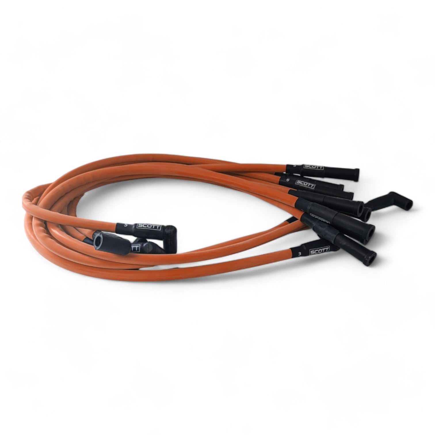 Scott Performance - Small Block Dodge 300 OHM Plug Set  - Fluorescent Orange - SPW300-CH-660-9