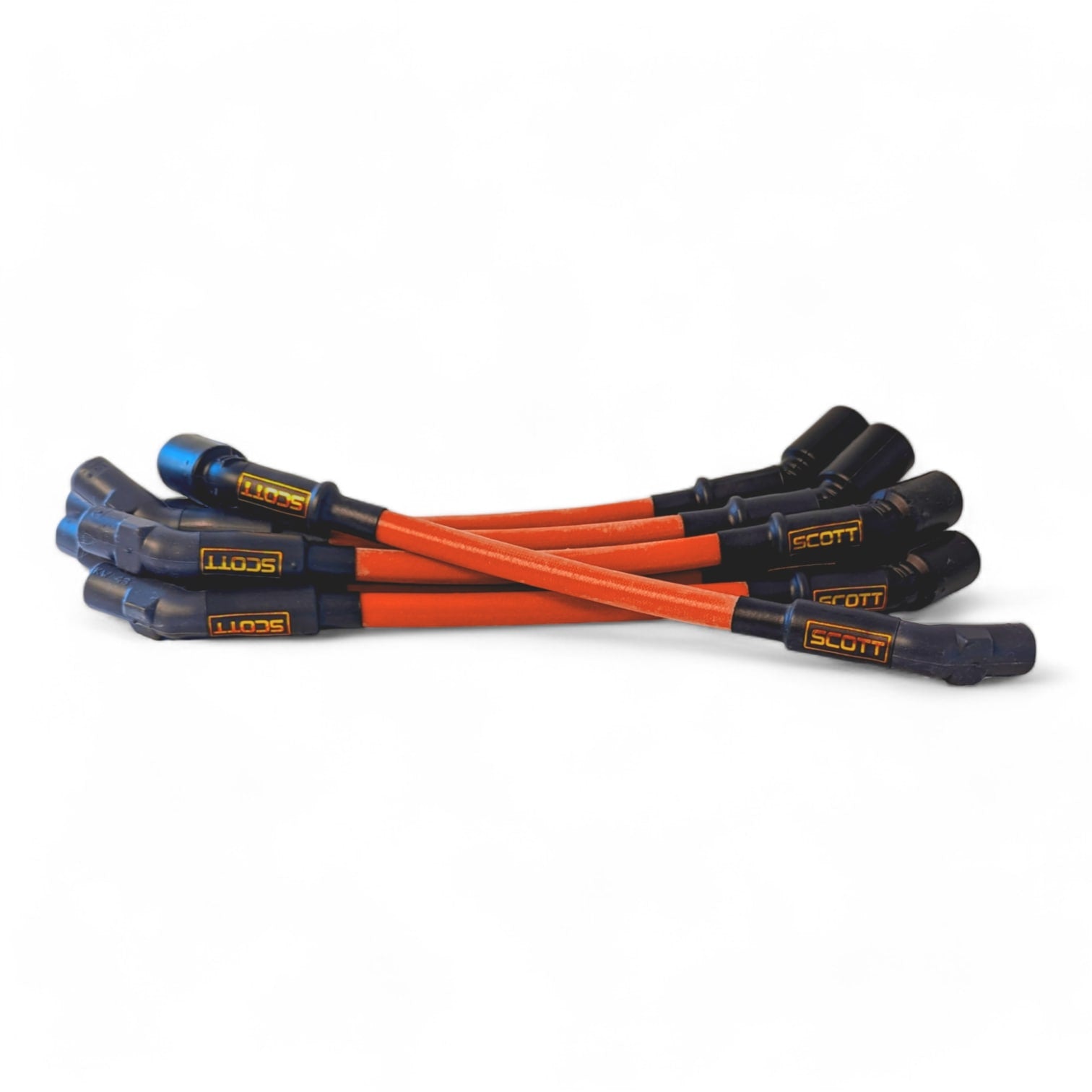 Scott Performance - 7.3 Ford Godzilla 30 OHM Plug Set  - Fluorescent Orange - SPW-CH-7.3ZILLA-9
