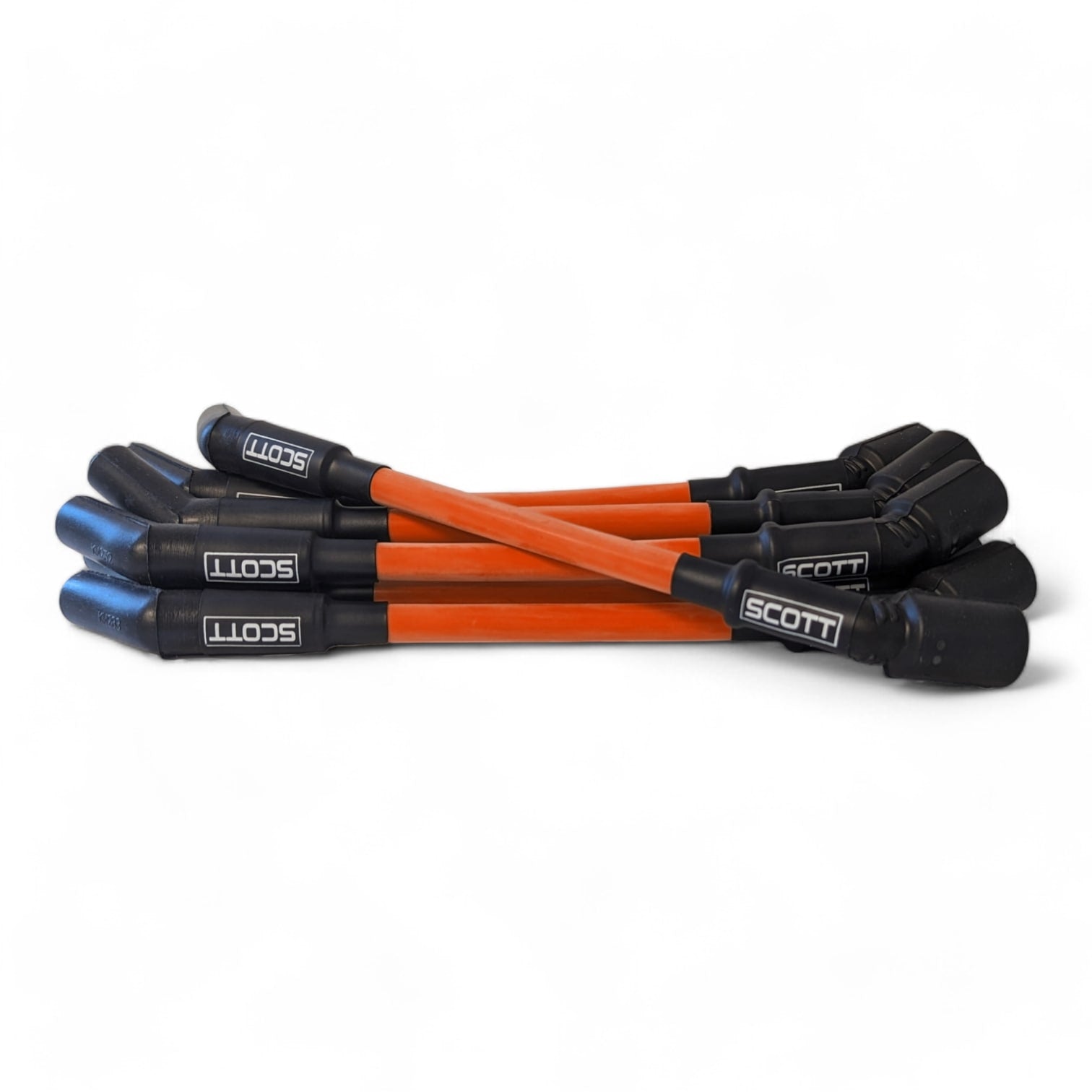 Scott Performance - Chevy Ls Truck 300 OHM Plug Set  - Fluorescent Orange - SPW300-CH-LS-T-9