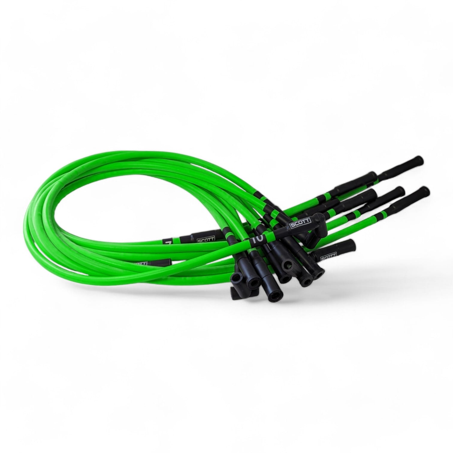 Scott Performance - Dodge Viper Gen3 300 OHM Plug Set  - Fluorescent Green - SPW300-CH-690-III-8