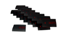 Numbered Shrink Sleeves - Metallic Red on Black