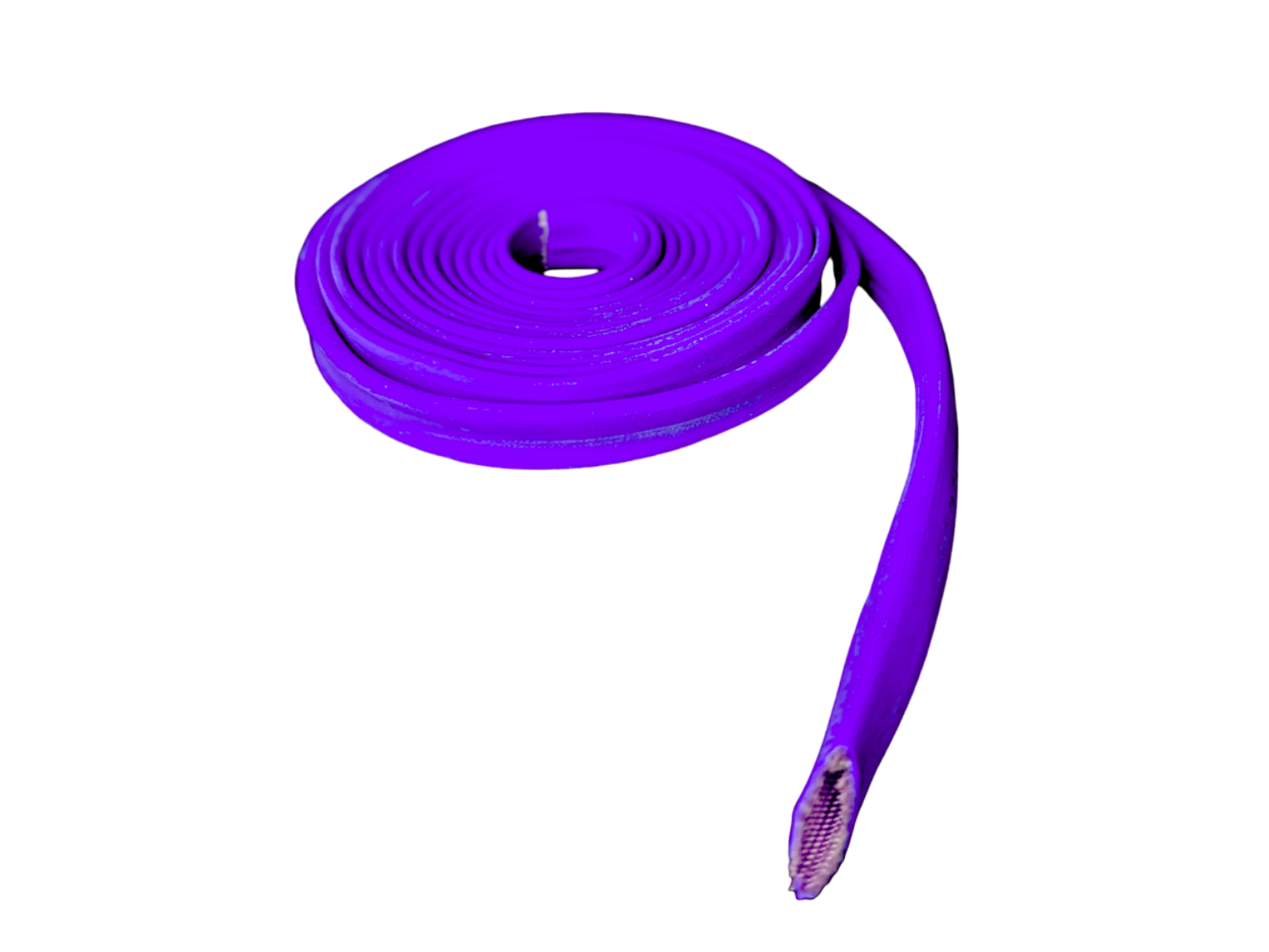 Purple High Temp Silicone Coated Fiberglass Oversleeve - 25' Roll