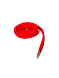 Red High Temp Silicone Coated Fiberglass Oversleeve - 25' Roll