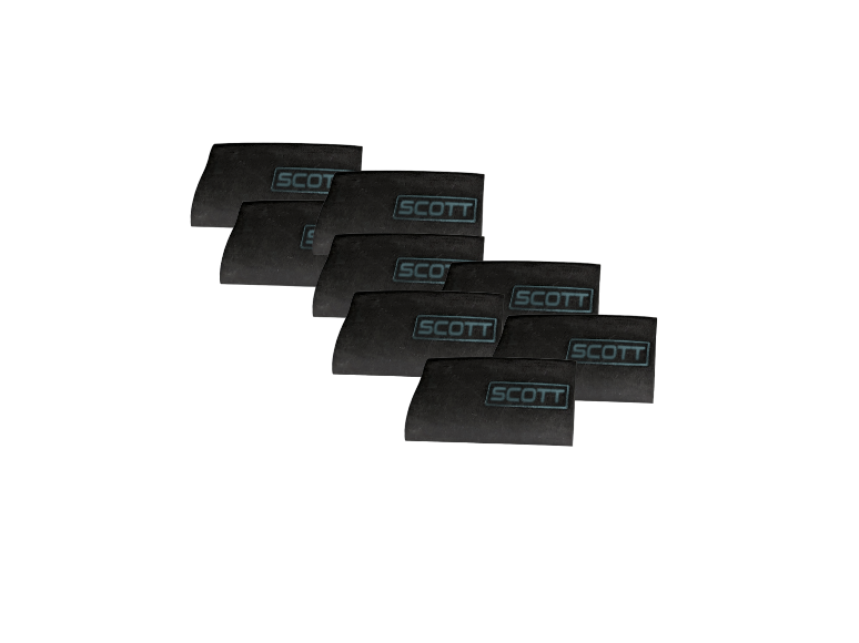 Shrink Sleeves - Metallic Silver on Black
