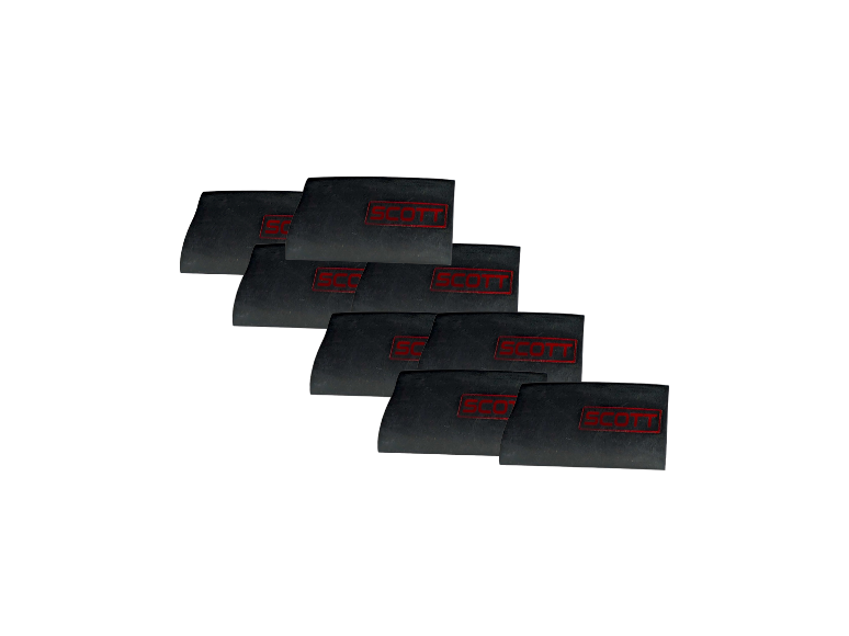 Shrink Sleeves - Metallic Red on Black