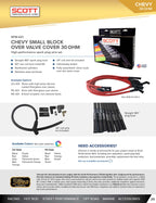 High Performance Low Ohm Silicone Sleeved Spark Plug Wire Set for Small Block Chevy - #SPW-CH-421