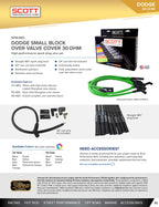 High Performance Low Ohm Non-Sleeved Spark Plug Wire Set for Small Block Dodge - #SPW-NS-660