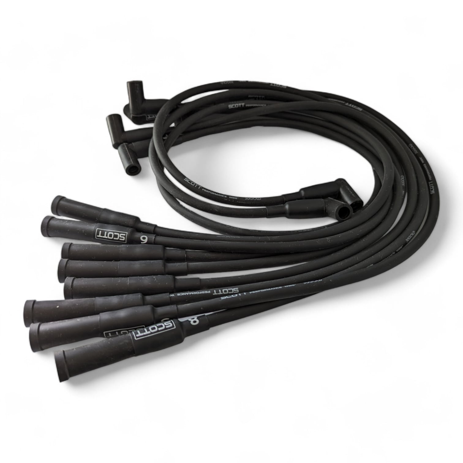Scott Performance - Big Block Ford Fe Over Valve Cover 300 OHM Plug Set  - Black - SPW300-NS-428