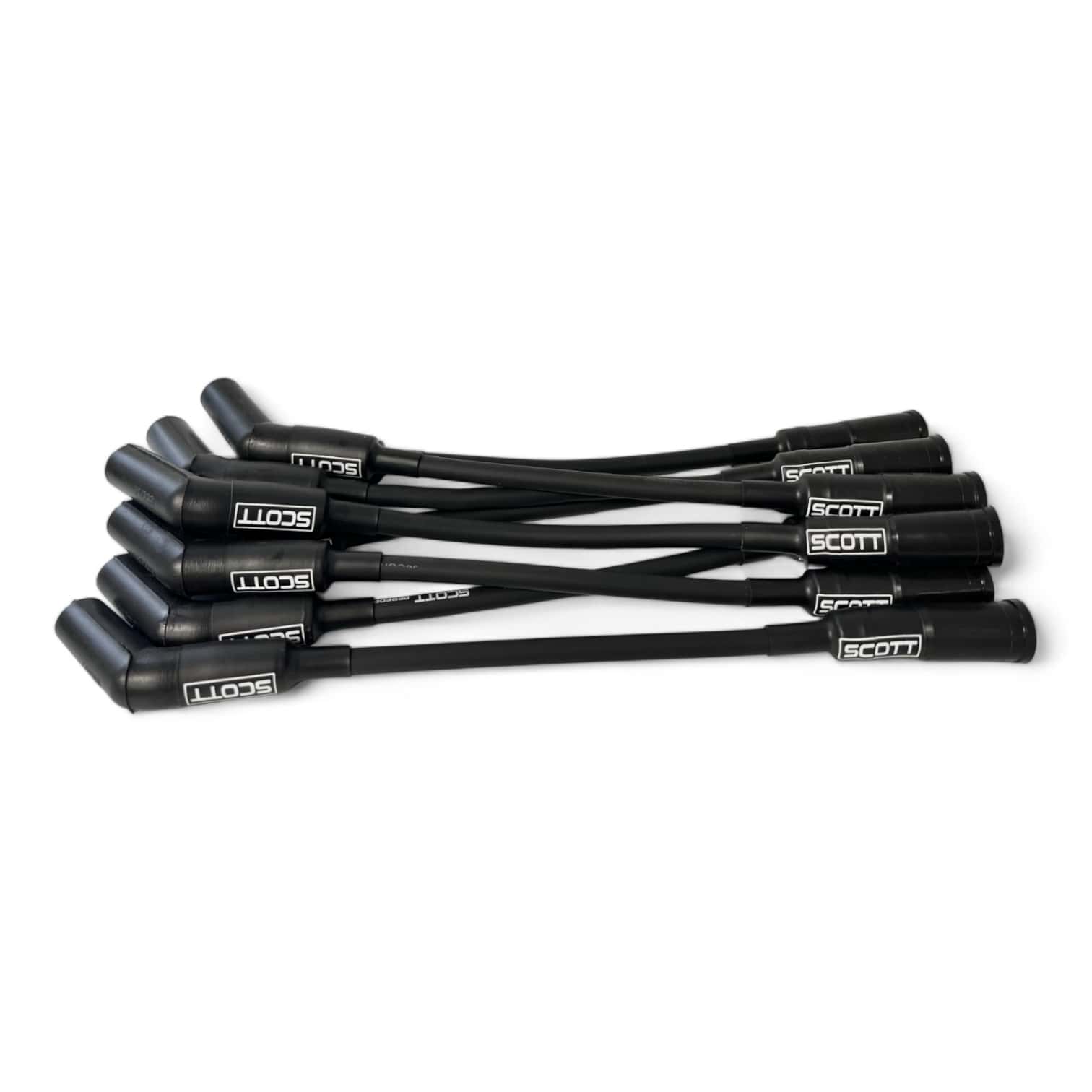 Scott Performance - Chevy LS Short 525 Crate Over Valve Cover 300 OHM Plug Set  - Black - SPW300-NS-525S
