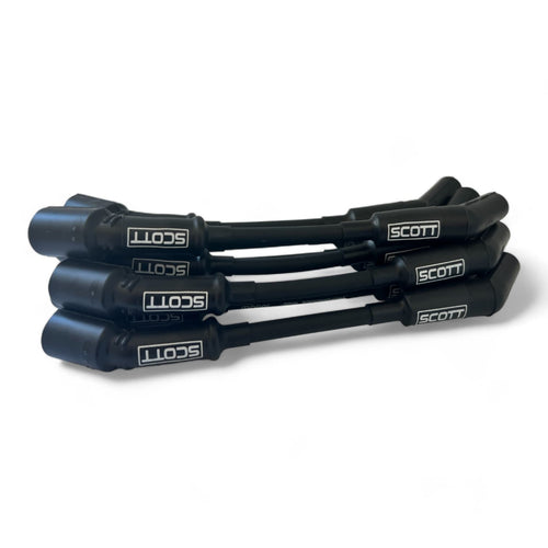 Scott Performance - Chevy LS Standard 300 OHM Plug Set  - Black - SPW300-NS-LS-S