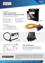 Street Performance Silicone Sleeved Spark Plug Wire Set for Big Block Chevy - #SPW300-CH-415