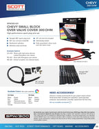 Street Performance Silicone Sleeved Spark Plug Wire Set for Small Block Chevy - #SPW300-CH-421
