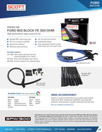 Street Performance Silicone Sleeved Spark Plug Wire Set for Big Block Ford FE - #SPW300-CH-428