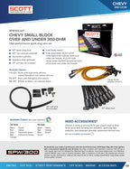 Street Performance Fiberglass Sleeved Spark Plug Wire Set for Small Block Chevy - #SPW300-PS-437
